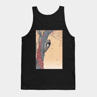 Woodpecker by Ohara Koson Tank Top